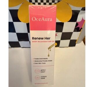 OceAura Renew Her Body Rejuvenating Oil 60ml Citrus Herb Skin Brightening New